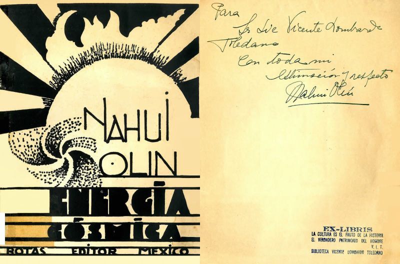 Portada del libro Olin, Nahui. Energía cósmica. México: Botas, [1930].