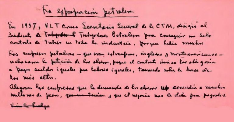 Detalle sobre el libro de la Expropiación Petrolera