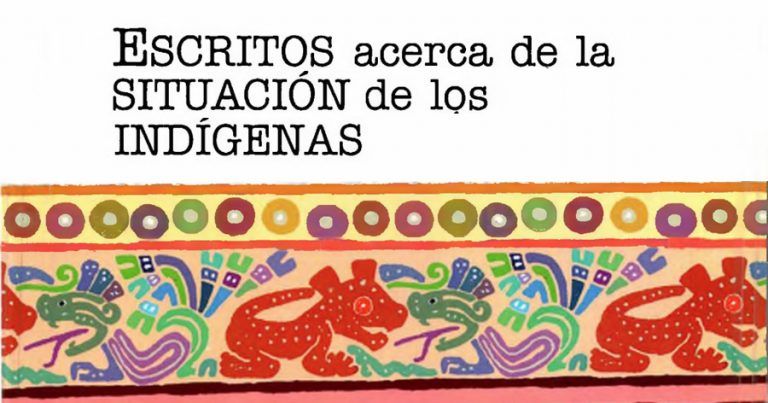 Detalle de la portada del libro sobre la situación de los indígenas