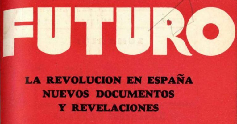 Detalle del número de la revista Futuro sobre la Revolución en España
